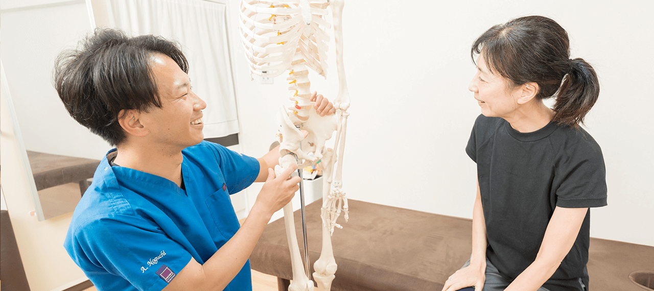 腰痛の原因をしっかりカウンセリング